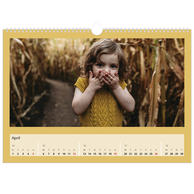 A3 Foto Kalender — Jordfarver [April]