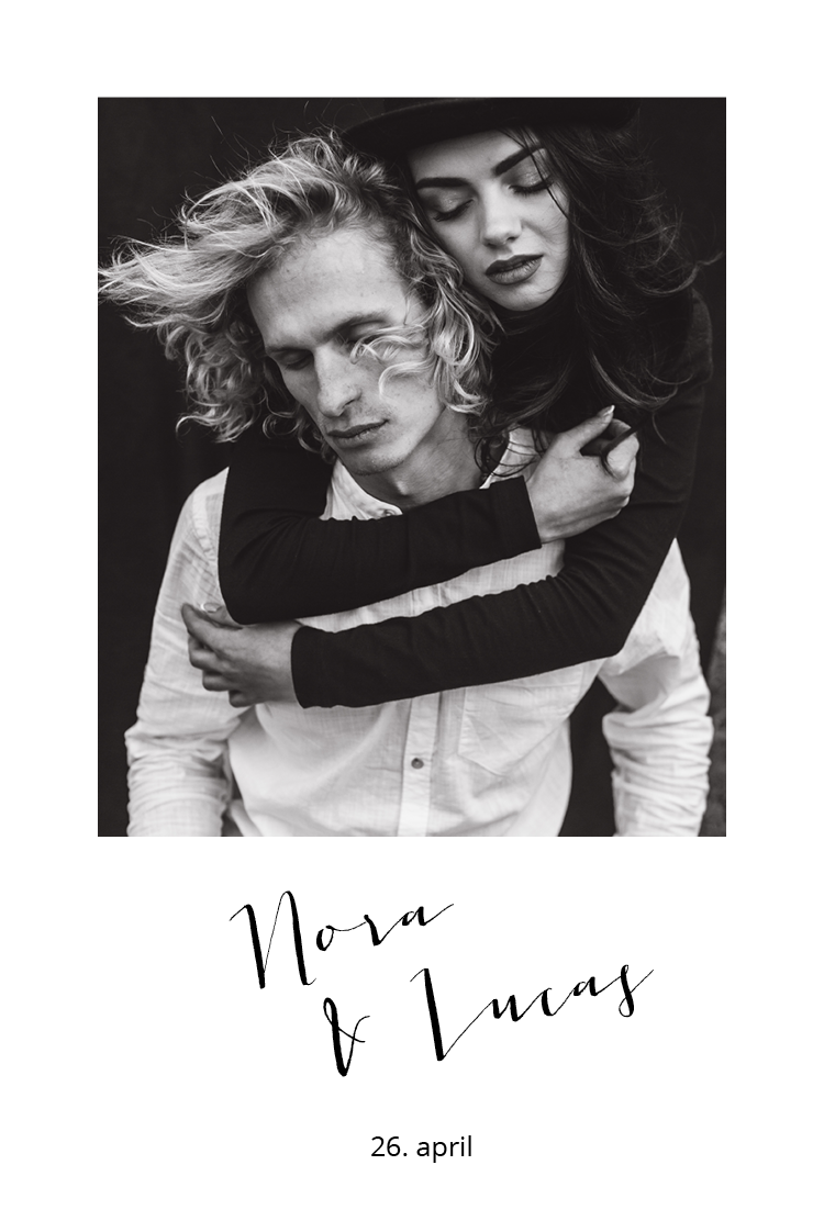 Invitationer — Sort og hvid