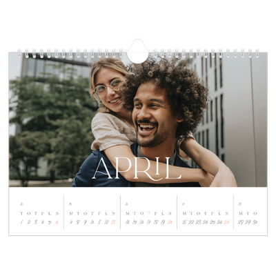 Fotokalender A4 — Store billeder [April]