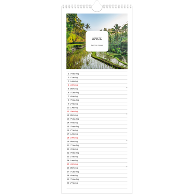Køkkenkalender  — Den fulle historie [April]