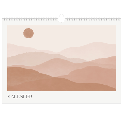 A3 Foto Kalender — Velvære citater [kalender forside]