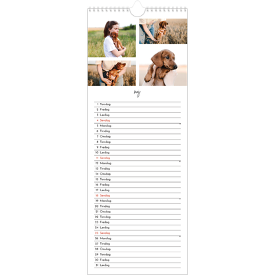 Køkkenkalender  — Billedcollage [kalender forside]