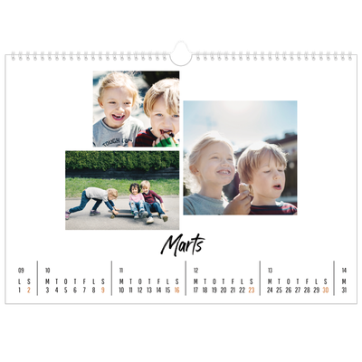 A3 Foto Kalender — Bogen om mig [Marts]