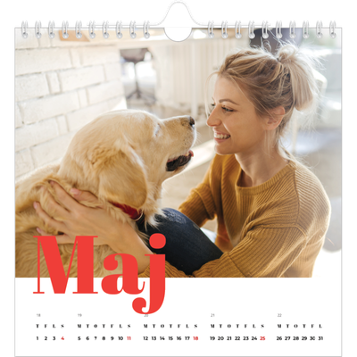 Årskalender kvadratisk — Et fantastisk år [kalender forside]