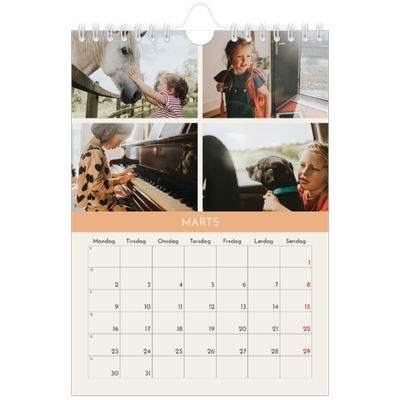 A5 Foto Kalender — Pastel kapitler [Marts]