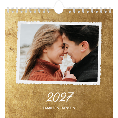 Årskalender kvadratisk — Vintage [kalender forside]
