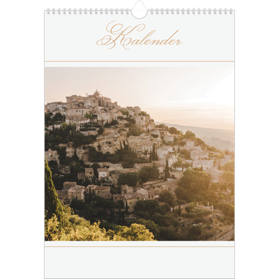 Årskalender A3 — Elegant guld [kalender forside]
