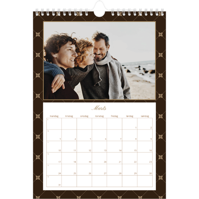 Fotokalender A4 (20 x 30 cm) — Vintage monokrom [Marts]