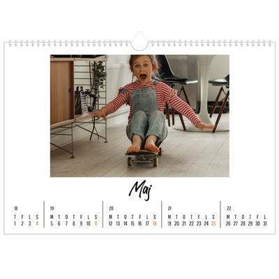 A3 Foto Kalender — Bogen om mig [kalender forside]
