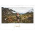 Fotokalender A4 dobbelt (30 x 40 cm) — Håndskrevet måned [kalender forside]