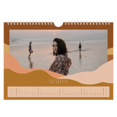 Fotokalender A4 — Neutrale bjerge [Marts]