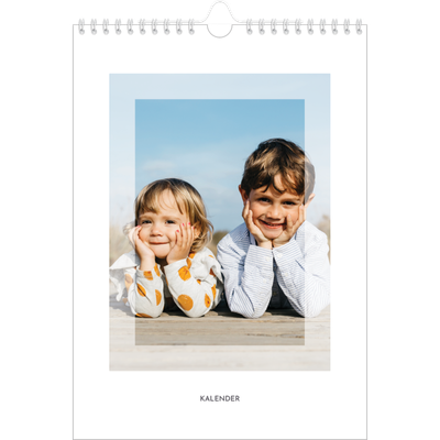 Fotokalender A4 (20 x 30 cm) — Transperant ramme [kalender forside]