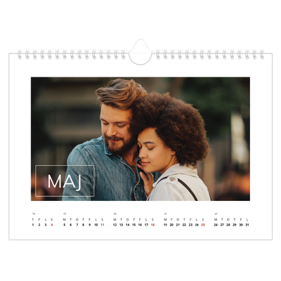 Fotokalender A4 — Stor dato [kalender forside]