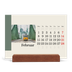 Staffeli kalender - liggende  — Verdens seværdigheder [Februar]