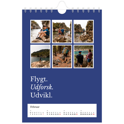 A5 Foto Kalender — Redaktionel Jord [Februar]