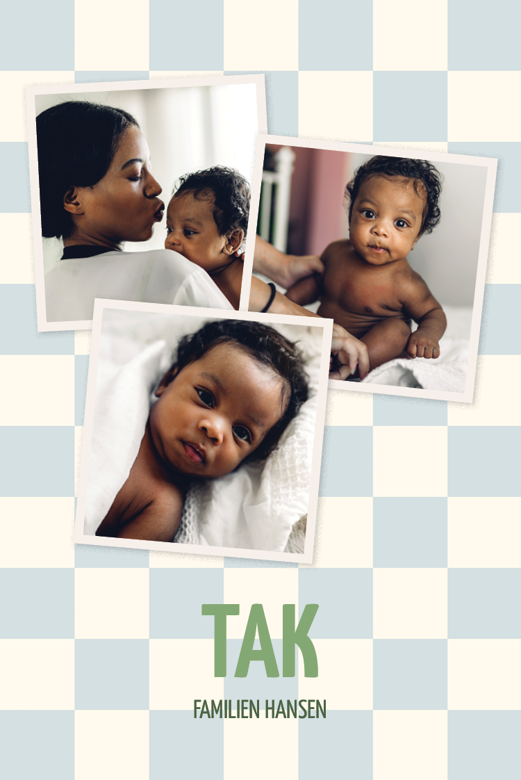 Takkekort — Små fliser