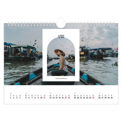 Fotokalender A4 — Den åbne bue [April]