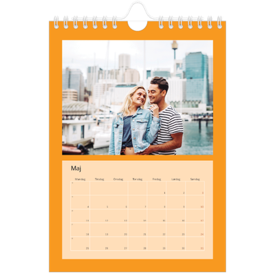 A5 Foto Kalender — Stilrene farver [kalender forside]