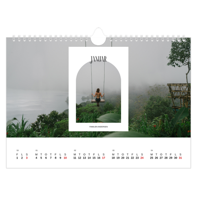 Fotokalender A4 — Den åbne bue [Januar]