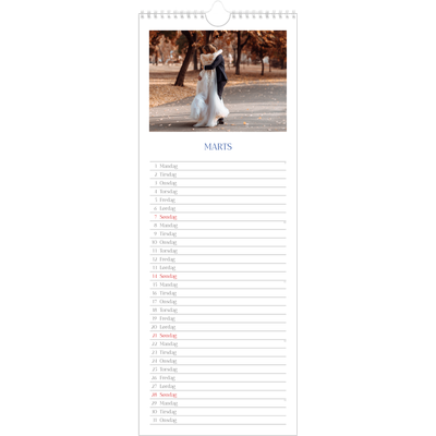 Køkkenkalender  — Klassisk kobolt [Marts]