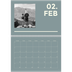 Fotokalender A4 dobbelt (30 x 40 cm) — Moderne og dristig [Februar]
