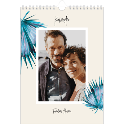 Fotokalender A4 (20 x 30 cm) — Malte blomster [kalender forside]