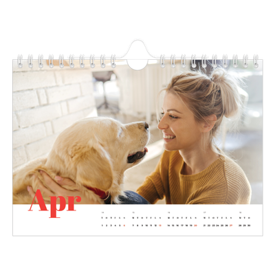 A5 Foto Kalender — Et fantastisk år [April]