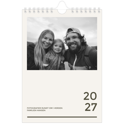 A5 Foto Kalender — Moderne og dristig [kalender forside]