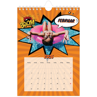A5 Foto Kalender — Tegneserie [Februar]