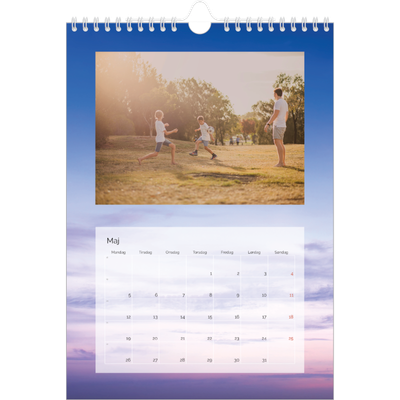 Fotokalender A4 (20 x 30 cm) — Skyer [kalender forside]