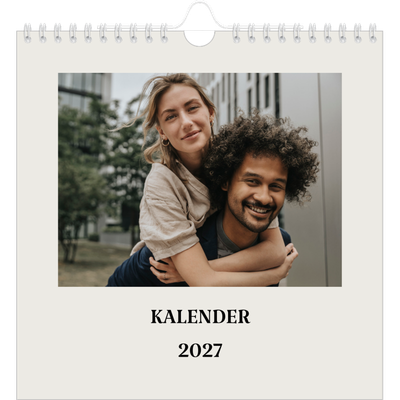 Årskalender kvadratisk — Simpelt og moderne [kalender forside]