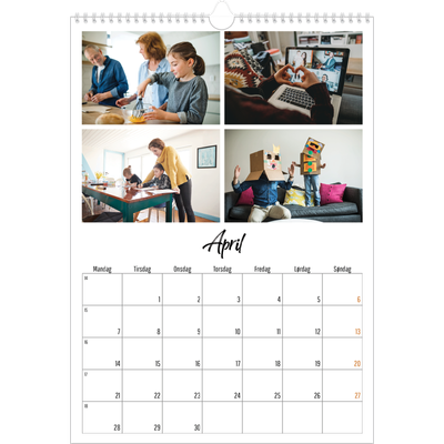 Årskalender A3 — Bogen om mig [April]