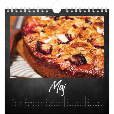 Årskalender kvadratisk — Tavlestil [kalender forside]