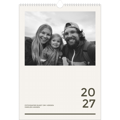 Årskalender A3 — Moderne og dristig [kalender forside]
