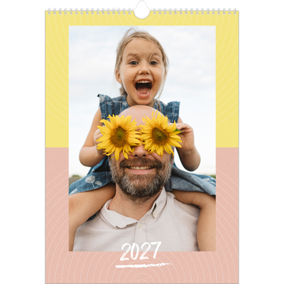 Årskalender A3 — Farverig kalender [kalender forside]