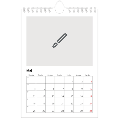 A5 Foto Kalender — Design selv [kalender forside]