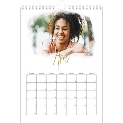 Fotokalender A4 (20 x 30 cm) — Diffuse billederammer [April]
