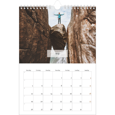 Fotokalender A4 (20 x 30 cm) — Klassisk kalender [kalender forside]