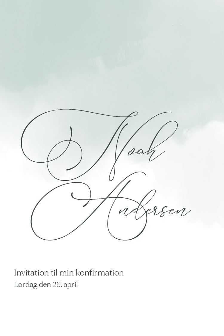 Invitationer — Abstrakt akvarel