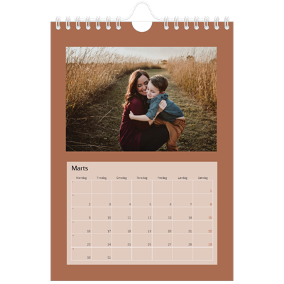 A5 Foto Kalender — Jordfarver [Marts]