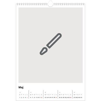 Årskalender A3 — Design selv [kalender forside]
