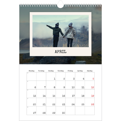 Årskalender A3 — Portrætudgaven [April]