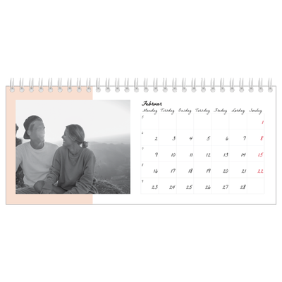 Bordkalendere — Farverige rammer [Februar]