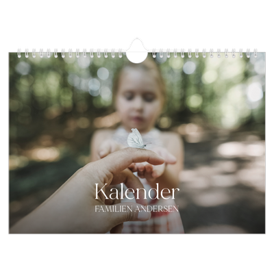 Fotokalender A4 — Tolv store måneder [kalender forside]