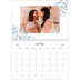 Fotokalender A4 dobbelt (30 x 40 cm) — Elegant blomstret [April]