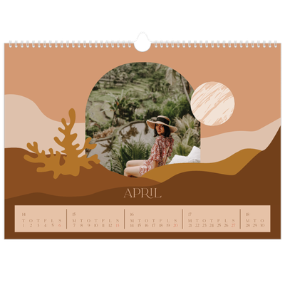 A3 Foto Kalender — Neutrale bjerge [April]