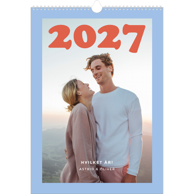 Årskalender A3 — Retro rammer [kalender forside]
