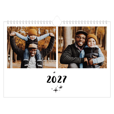 Fotokalender A4 — Håndskrevet [kalender forside]