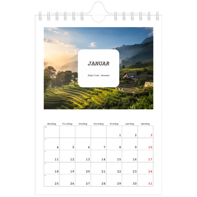 A5 Foto Kalender — Den fulle historie [Januar]