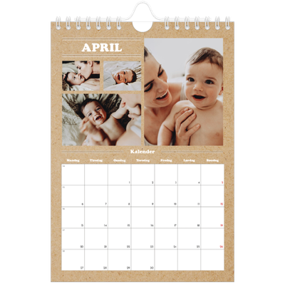 A5 Foto Kalender — Magasinstil [April]